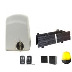 Kit - automatisme de portail coulissant - moteur 230v - systeme a cremaillere - 500kg - 5 metres - mystrike ...