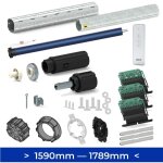 Kit axe moteur volet roulant 1590 - - - 1789 mm moteur radio