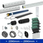 Kit axe moteur volet roulant 2390 - - - 2990 mm moteur solaire