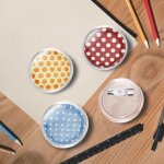 Kit de badges � bouton avec �pingles 100 sets acrylique 25 mm