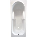 Ondee zen - kit baignoire rectangulaire 170x70 et tablier motif vague - abs et acryl 3mm - blanc