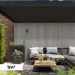 Kit bardage composite mezzo earl grey - superficie : 1m� - dimension des lames : 220x17, 8x2, 3 cm - ...