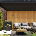 Kit bardage composite mezzo latte - superficie : 1m� - dimension des lames : 220x17, 8x2, 3 cm - aspect ...