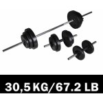 Kit de barre d'haltère et 2 haltères 30, 5 kg vidaxl Kit de barre d'haltère et 2 haltères 30, 5 kg vidaxl