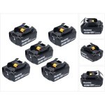 Kit batterie 5x bl 1830 b 18 v 3, 0 ah / 3000 mah li - ion ( 5x 197599 - 5 ) avec affichage led - original, ...
