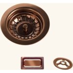 Kit bonde et trop plein cuivre tam tam pour vidage 1 bac vier granit