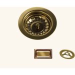 Kit bonde et trop plein dor� tam tam pour vidage 1 bac �vier granit