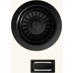 Kit bonde et trop plein inox noir brillant albey pour vidage 1 bac �vier granit ou inox