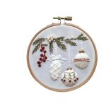 Kit broderie point de croix d�corations de no�l diy pour d�butants sac � coudre maison ornements