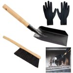 Kit professionnel nettoyage chemine [brosse + racloir + seau] - manche bois extensible - pour pole ...