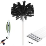 Kit brosse de chemin�e, outil nettoyage pour ccontient 6 (60cm tiges flexibles et 1 (100mm) t�te de kit ...