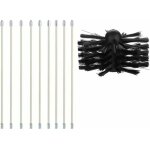 Kit brosse de chemine, outil nettoyage pour chemines brosse kit de ramonage ccontient 9 (40cm tiges ...
