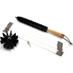 Kit de brosse de nettoyage de chemin�e, brosse pour conduits de radiateur et de s�che - linge, syst�me ...