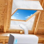 Kit calfeutrage climatiseur, joint de fen�tre pour climatiseur mobile avec fermeture �clair compatible ...