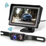 Kit de cam�ra de recul sans fil pour voiture / camionnette / pick - up / camping - car, moniteur 4, 3 ...