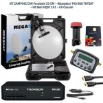 Kit camping car parabole 35 cm + r�cepteur ths 806 tntsat + kit best hqsf 101 + kit coaxial