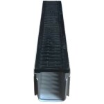 Kit caniveau d'évacuation haute résistance et grille en fonte - 500x130x90 mm - adequa Kit caniveau d'évacuation haute résistance et grille en fonte - 500x130x90 mm - adequa