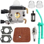 Kit de carburateur de rechange pour tondeuse � gazon stihl fs38, fs45, fs45c, fs45l, fs46, fs55, fs46c, ...