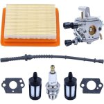 Kit de carburateur pour stihl fs120 fs200 fs020 fs202 fs300 fs350 d�broussailleuse, joint + filtre � ...