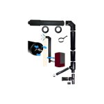 Kit de cheminee coaxial pour poele a granules dn 80 125 prise d'air d'evacuation des fumees fabrique ...