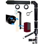 Kit de cheminee coaxial pour poele a granules dn 80 125 prise d'air d'evacuation des fumees fabrique ... Kit de cheminee coaxial pour poele a granules dn 80 125 prise d'air d'evacuation des fumees fabrique ...