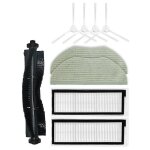 Kit de chiffons de nettoyage et de brosses latrales hepa pour aspirateur robot qihoo 360 x90 x95 s9