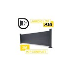Cloture&jardin - kit clôture aluminium gris anthracite 2m - jardiclos - sur platines - 0, 60 mètre Cloture&jardin - kit clôture aluminium gris anthracite 2m - jardiclos - sur platines - 0, 60 mètre