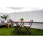 Kit cloture closea pvc blanc lg: 1m x ht: 0m35