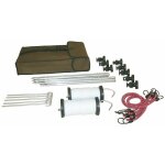 Kit pour clture lectrique portable pour trekking corral travel kit poids total de 3 kg