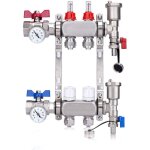 Kit collecteur radiateur, 2 circuits distributeur chauffage, avec thermom�treavec, avec euroc�ne 3 / ...