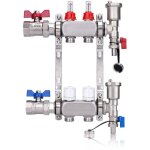 Kit collecteur radiateur, 2 circuits distributeur chauffage, avec vannes  boisseau sphrique 1 , avec ...