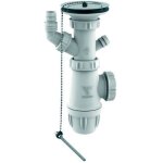 Kit complet pour �vier 1 cuve sans trop plein incorpor� � 60 mm inox nf - valentin