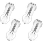 Kit complet de fixations pour sige de toilette, charnires de fixation suprieures, vis, crous et boulons ...