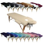 Kit complet de housses pour table de massage - ponge - beige - vivezen