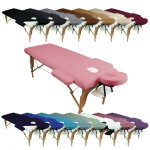 Kit complet de housses pour table de massage - �ponge - rose pastel - vivezen