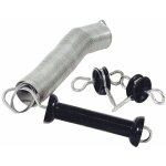 Kit complet de portail comprenant une poign�e, un ressort et des isolateurs