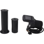 Kit compteur pour v�lo �lectrique, panneau d'affichage lcd en abs, demi - poign�e et c�ble commun 5p, ...