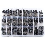 Kit de condensateurs, 500pcs condensateur �lectrolytique 24 valeurs micro condensateurs radial en aluminium ...