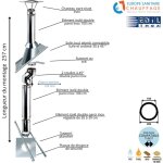Kit conduit double paroi isolé dévoiement sortie toiture ediliso25 edilinox diamètre 150 version déport ... Kit conduit double paroi isolé dévoiement sortie toiture ediliso25 edilinox diamètre 150 version déport ...