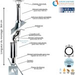 Kit conduit double paroi isolé dévoiement sortie toiture ediliso25 edilinox diamètre 150 version déport ... Kit conduit double paroi isolé dévoiement sortie toiture ediliso25 edilinox diamètre 150 version déport ...