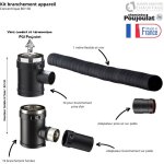 Poujoulat - kit conduit po�le � granul�s concentrique pgi vers conduit ma�onn� diam�tre conduit concentrique ...