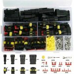 Kit de connecteurs impermables comprenant 352 pices de terminaux lectriques de voiture tanches  ...