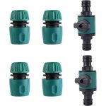 [jamais utilis�]kit de connecteur de robinet raccord de tuyau d'arrosage raccord tuyau avec vanne de ...