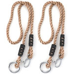 Kit de cordes : 2 x cordes d'extension r�glables pour balan�oire 110 - 180 cm avec suspension