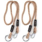 Kit de cordes : 2 x cordes d'extension rglables pour balanoire 110 - 180 cm avec suspension - zvd