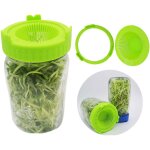 Kit de culture de micro - verts � �cran de haricot 4 pi�ces facile � rincer et � �goutter bouchons de ...