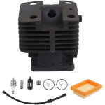 Kit cylindre de d�broussailleuse avec bougie d'allumage haute duret� et r�sistance � l'usure en fonte ...