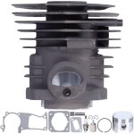 Kit de cylindre, ensemble de cylindre de moteur de tron�onneuse 44mm avec 5 pi�ces kit de piston joint ...