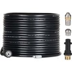Kit de débouchage de tuyau de 15 m pour nettoyeurs haute pression kärcher avec buse et buse pivotante, ... Kit de débouchage de tuyau de 15 m pour nettoyeurs haute pression kärcher avec buse et buse pivotante, ...