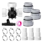 Kit de drivation de piscine complet 15 pices. vanne 3 voies  32 / 38 mm, purificateurs, chauffage ...